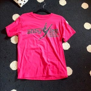 abby lee pink tee shirt